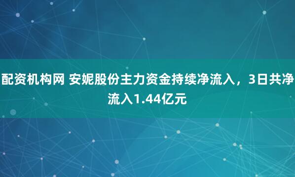 配资机构网 安妮股份主力资金持续净流入，3日共净流入1.44亿元